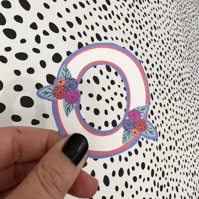Waterproof Sticker |  Original Artwork by Brandy Bell - Letter "O"
