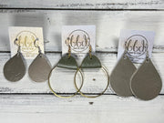 JULIA - Leather Earrings OR Necklace ||   BASEBALL THREADS (FAUX LEATHER) (* 3 options available)