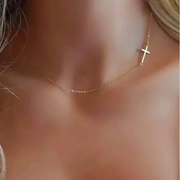 Lay It Down Cross Necklace - Stainless Steel