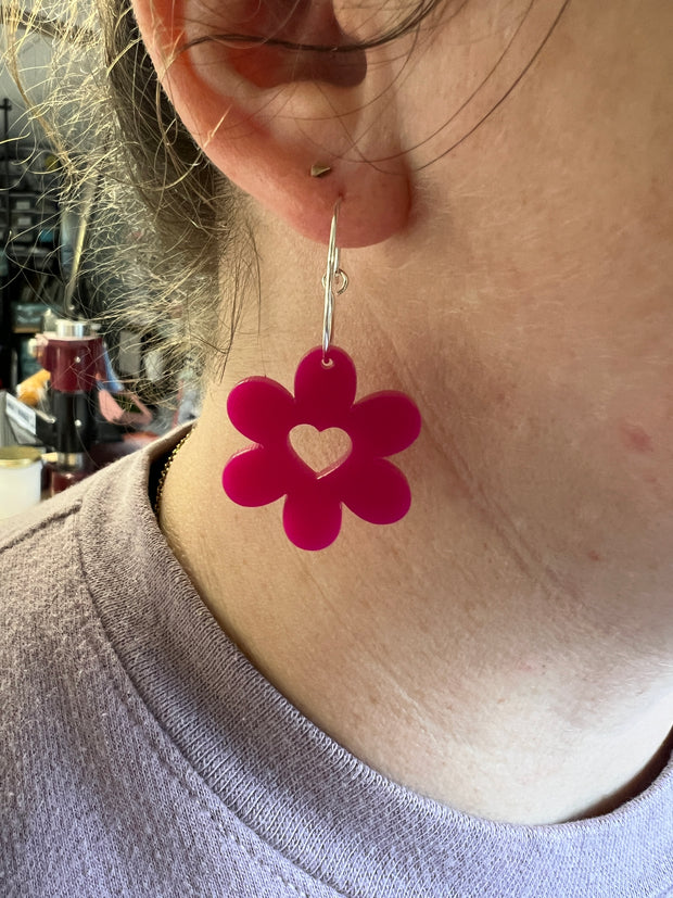 Small Acrylic Flower on hoop