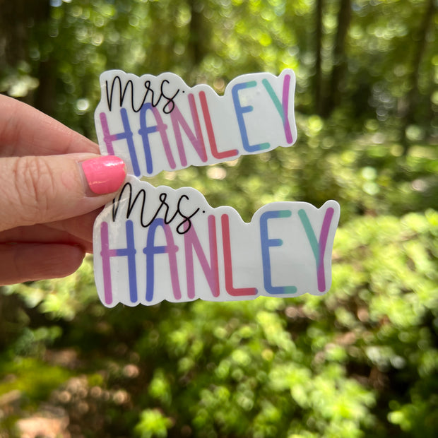Teacher/Adult Waterproof Sticker |  Original Artwork by Brandy Bell  (custom)