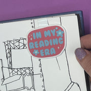 MAGNETIC BOOKMARK |  Original Artwork by Brandy Bell - "IN MY READING ERA" (AQUA)