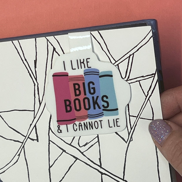 MAGNETIC BOOKMARK |  Original Artwork by Brandy Bell - "I LIKE BIG BOOKS AND I CANNOT LIE"