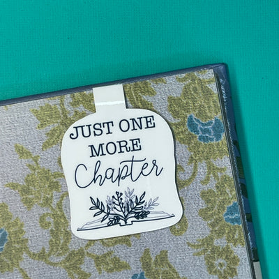 MAGNETIC BOOKMARK |  Original Artwork by Brandy Bell - "JUST ONE MORE CHAPTER"