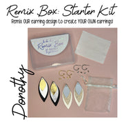 REMIX BOX: STARTER KIT (DOROTHY)  | Leather Earrings by Brandy Bell Design | *A unique "Design Your Own" earring experience!