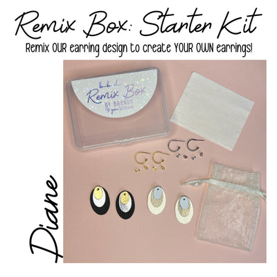 REMIX BOX: STARTER KIT (DIANE)  | Leather Earrings by Brandy Bell Design | *A unique "Design Your Own" earring experience!