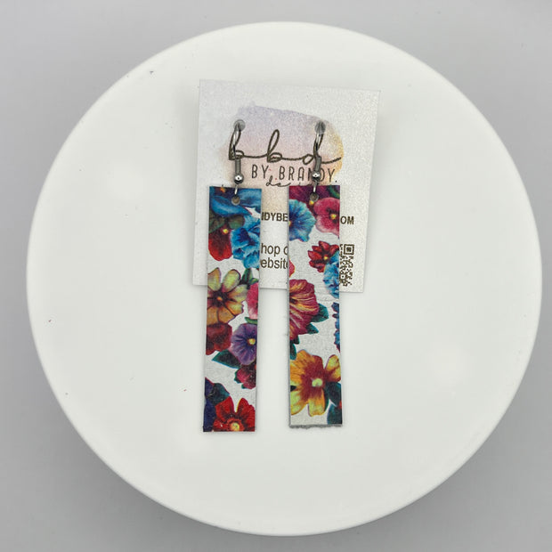 FINN - Leather Earrings  ||  TUTTI FRUITI FLORAL