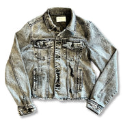 UPCYCLED Hand-Painted Denim Jacket by  Brandy Bell - MEDIUM