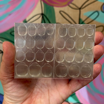 RED ASPEN NAIL DASHES- STICKY NAIL DASH TABS (30 tabs/sheet)