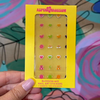 RED ASPEN NAIL DASHES- Aspen Blossom Nail Art Stickers