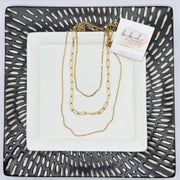 3 LAYER NECKLACE- Stainless Steel- 18k gold plated Necklace