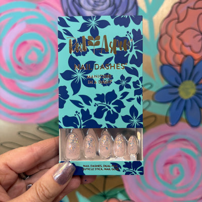 RED ASPEN NAIL DASHES- Rainee Loves The Ritz (Medium Almond)