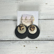 GRAY -  Leather Earrings  ||  <BR> CHEETAH PRINT, <BR> SHIMMER GOLD, <BR> MATTE BLACK