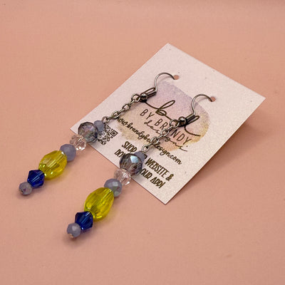 Handmade Dangle Beaded Earrings || by Brandy Bell - ONE OF A KIND (2)