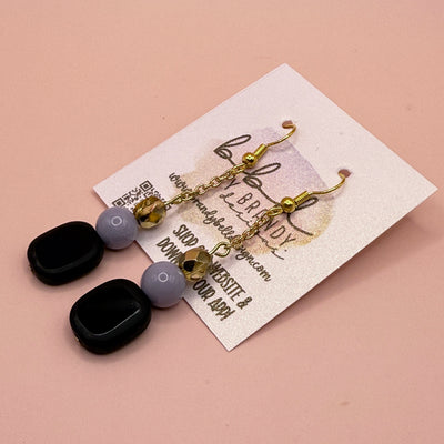 Handmade Dangle Beaded Earrings || by Brandy Bell - ONE OF A KIND (6)