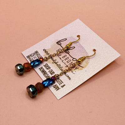 Handmade Dangle Beaded Earrings || by Brandy Bell - ONE OF A KIND (7)
