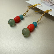 Handmade Dangle Beaded Earrings || by Brandy Bell - ONE OF A KIND (8)