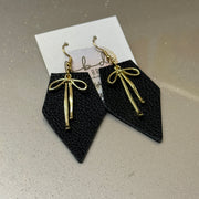 SUEDE + STEEL *Limited Edition* COLLECTION || <BR> GOLD BOW, <BR> MATTE BLACK