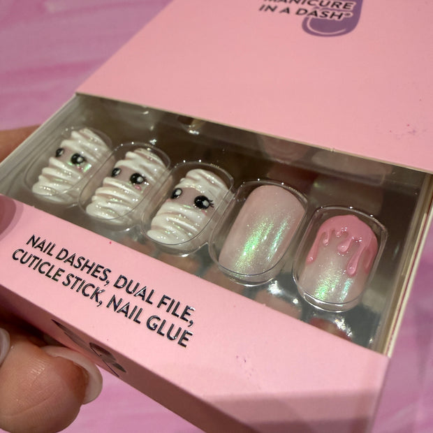 RED ASPEN NAIL DASHES- Zom-bae, Zadie (Short Square)