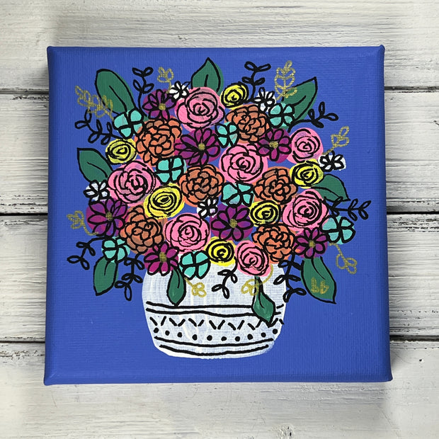 5" x 5" MINI Painting on wrapped canvas by Brandy Bell