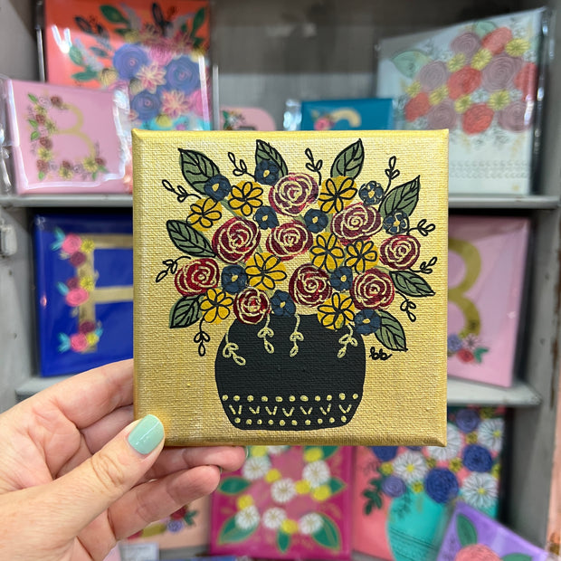 5" x 5" MINI Painting on wrapped canvas by Brandy Bell