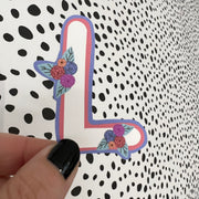 Waterproof Sticker |  Original Artwork by Brandy Bell - Letter "L"