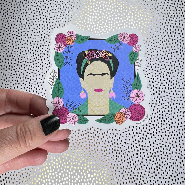 Waterproof Sticker |  Original Artwork by Brandy Bell - Frida Kahlo