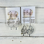 SUEDE + STEEL *Limited Edition* COLLECTION ||  <br> BUTTERFLY WING ON CHAIN (SILVER)