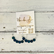 SUEDE + STEEL *Limited Edition* COLLECTION || Beaded Earrings ||  <br> TEAL BEADS