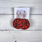 SPORTS COLLECTION ||  <BR> BASKETBALL - GLITTER ON CORK + BLACK GLITTER DESIGN