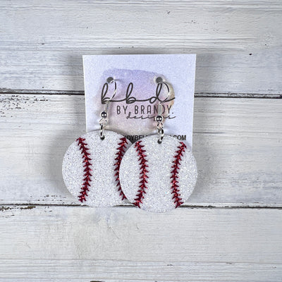 SPORTS COLLECTION ||  <BR> BASEBALL - GLITTER ON CORK + RED GLITTER DESIGN