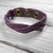 LENNON - MYSTERY BRAID BRACELET - handmade by Brandy Bell Design ||  <BR> MATTE PLUM