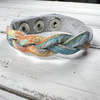 LENNON - MYSTERY BRAID BRACELET - handmade by Brandy Bell Design ||  <BR> SHERBERT SPLASH