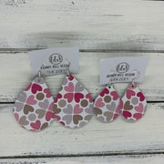 ZOEY (3 sizes available!) - Leather Earrings   ||  MULTICOLOR HEARTS