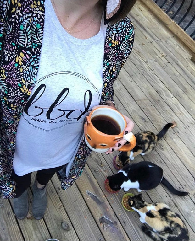 BBD T-Shirt | Oatmeal Fleck Ladies Fit