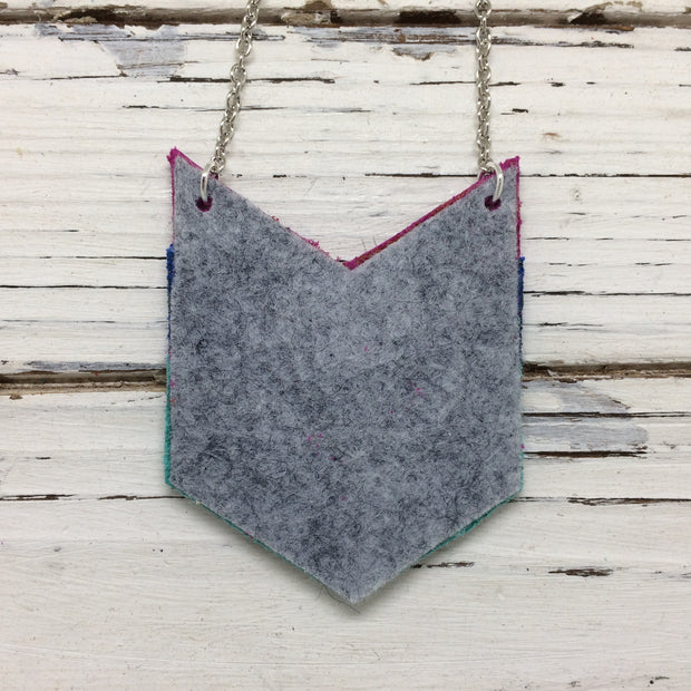 EMERSON - Leather Necklace  || MATTE FUCHSIA, MATTE COBALT BLUE, MATTE ROBINS EGG BLUE