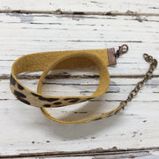 ANGEL - WRAP BRACELET / CHOKER NECKLACE - handmade by Brandy Bell Design ||  CHEETAH PRINT
