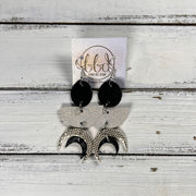 KINA <br> LIMITED EDITION ||  Leather Earrings || <BR> SHIMMER BLACK, SHIMMER ROSE GOLD, GOLD DOTS, SHIMMER BLACK