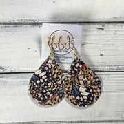 ZOEY (3 sizes available!) -  Leather Earrings  ||  BUTTERFLY WINGS