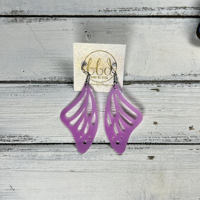 BUTTERFLY WINGS -  Earrings  ||   <BR> WATERPROOF, SEMI-TRANSPARENT JELLY MATERIAL <BR> ORCHID PURPLE