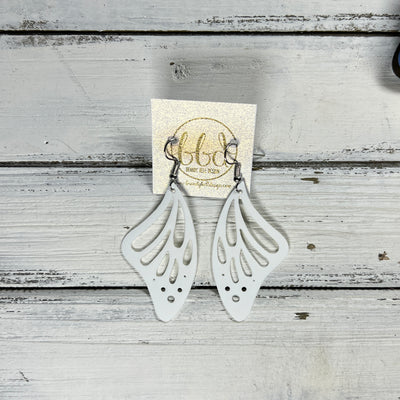 BUTTERFLY WINGS -  Earrings  ||   <BR> WATERPROOF, NON-TRANSPARENT JELLY MATERIAL <BR> MATTE WHITE