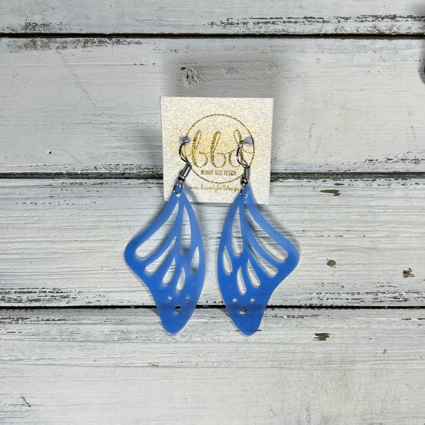 BUTTERFLY WINGS -  Earrings  ||   <BR> WATERPROOF, SEMI-TRANSPARENT JELLY MATERIAL <BR> BLUE