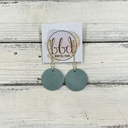 SUEDE + STEEL *Limited Edition* COLLECTION ||  <br> GOLD POST DROP || <br>  DUSTY AQUA RIVIERA