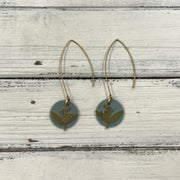 SUEDE + STEEL *Limited Edition* COLLECTION ||  <br> GOLD DROP & METAL FLORAL || <br>  DUSTY AQUA RIVIERA