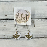 SUEDE + STEEL *Limited Edition* COLLECTION ||  <br> GOLD DROP & METAL FLORAL || <br> MATTE WHITE