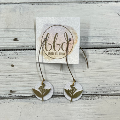 SUEDE + STEEL *Limited Edition* COLLECTION ||  <br> GOLD DROP & METAL FLORAL || <br> MATTE WHITE