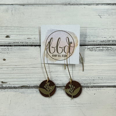 SUEDE + STEEL *Limited Edition* COLLECTION ||  <br> GOLD DROP & METAL FLORAL || <br> DISTRESSED BROWN