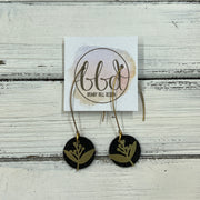 SUEDE + STEEL *Limited Edition* COLLECTION ||  <br> GOLD DROP & METAL FLORAL || <br> SHIMMER BLACK