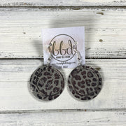 HALO- SUEDE + STEEL *Limited Edition* COLLECTION || <BR> METALLIC GRAY & SILVER LEOPARD ANIMAL PRINT (*Choose Halo finish)