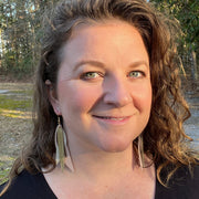 SUEDE + STEEL *Limited Edition* COLLECTION ||  Leather Earrings || GOLD BRASS TASSEL, <BR> SHIMMER ROSE GOLD, <BR> MATTE WHITE, <BR> SHIMMER BLACK